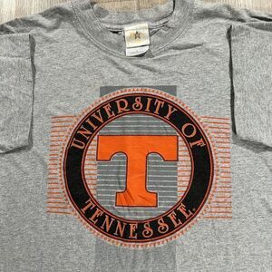 Vintage Tennessee Volunteers‎ T-Shirt Men Large NCAA College Football Terry Gray